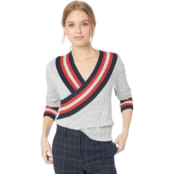 C/MEO Collective Sweaters - C/Meo Collective Crossover Front Knit Long Sleeve Sweater